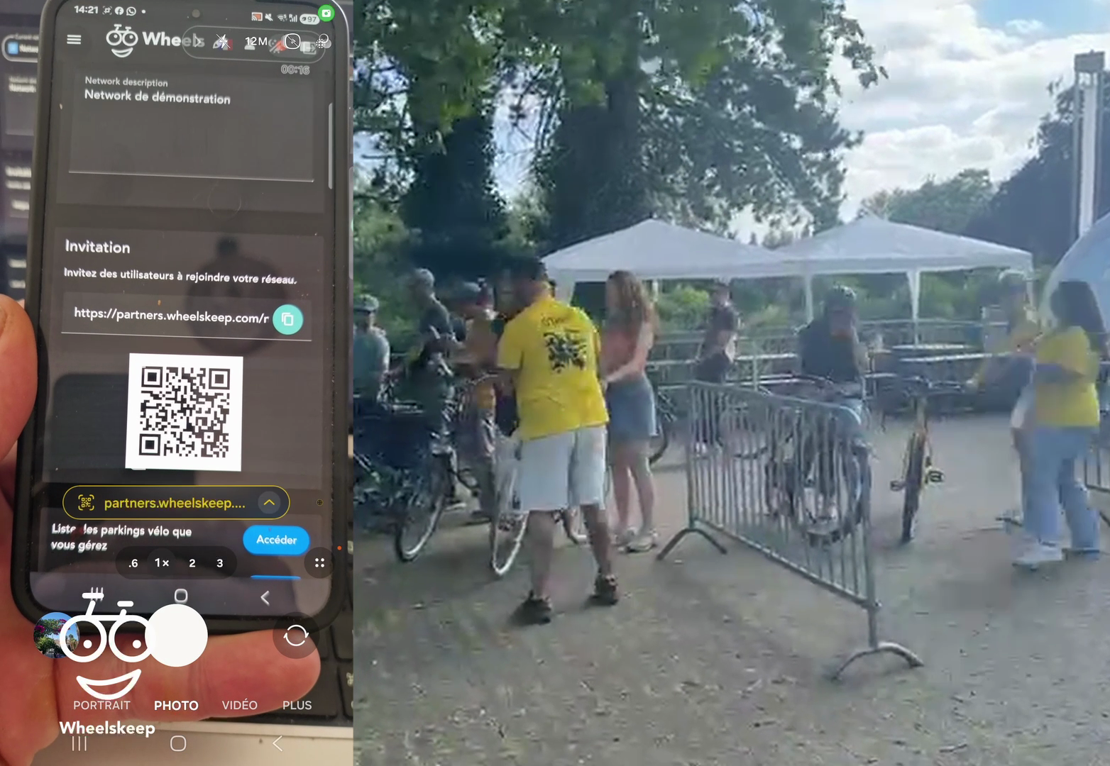 QR-Code zur Einladung eines Wheelskeep-Keepers